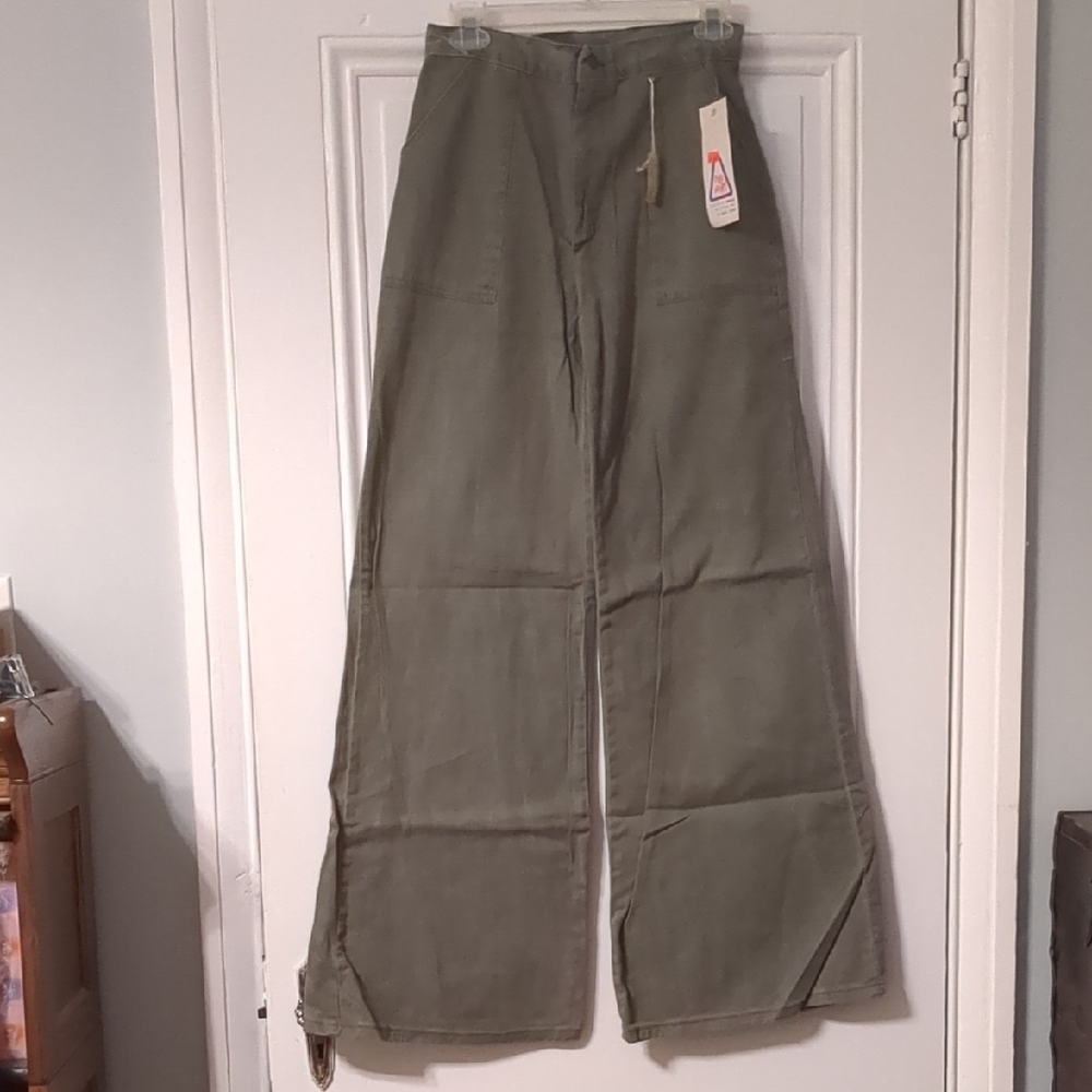 NWT Deadstock Olive Green Bell Bottoms Pants